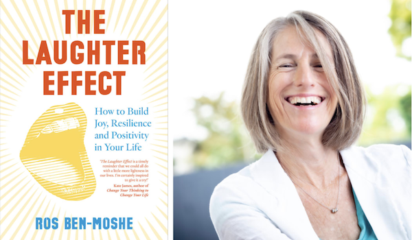 Ros Ben Moshe next to her book The laughter effect